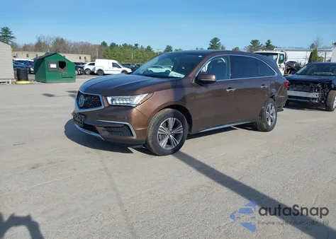 2019 Acura Mdx Standard from USA, damaged, VIN 5J8YD4H39KL000188